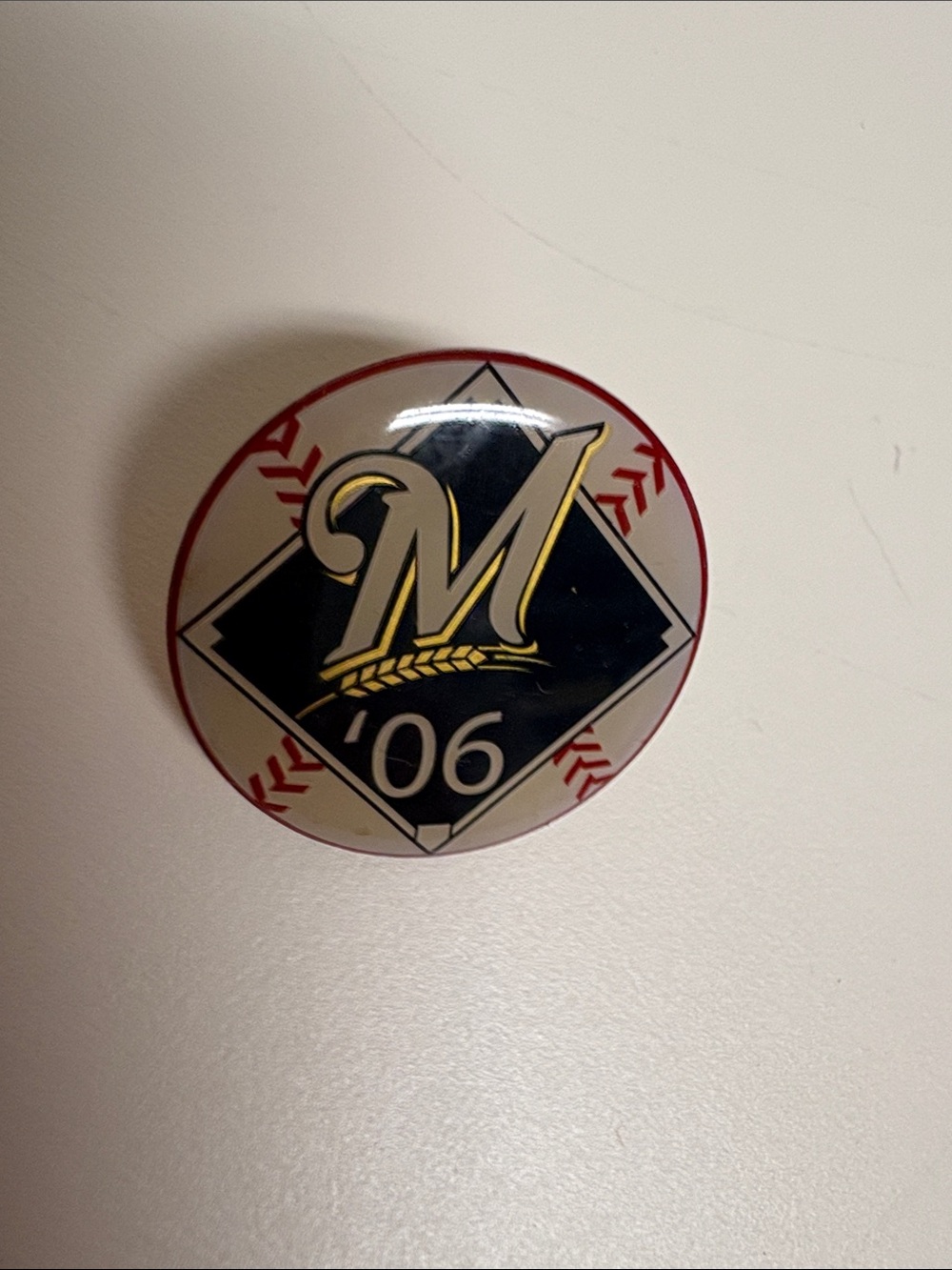 '06 Commemorative Milwaukee Brewers pin.